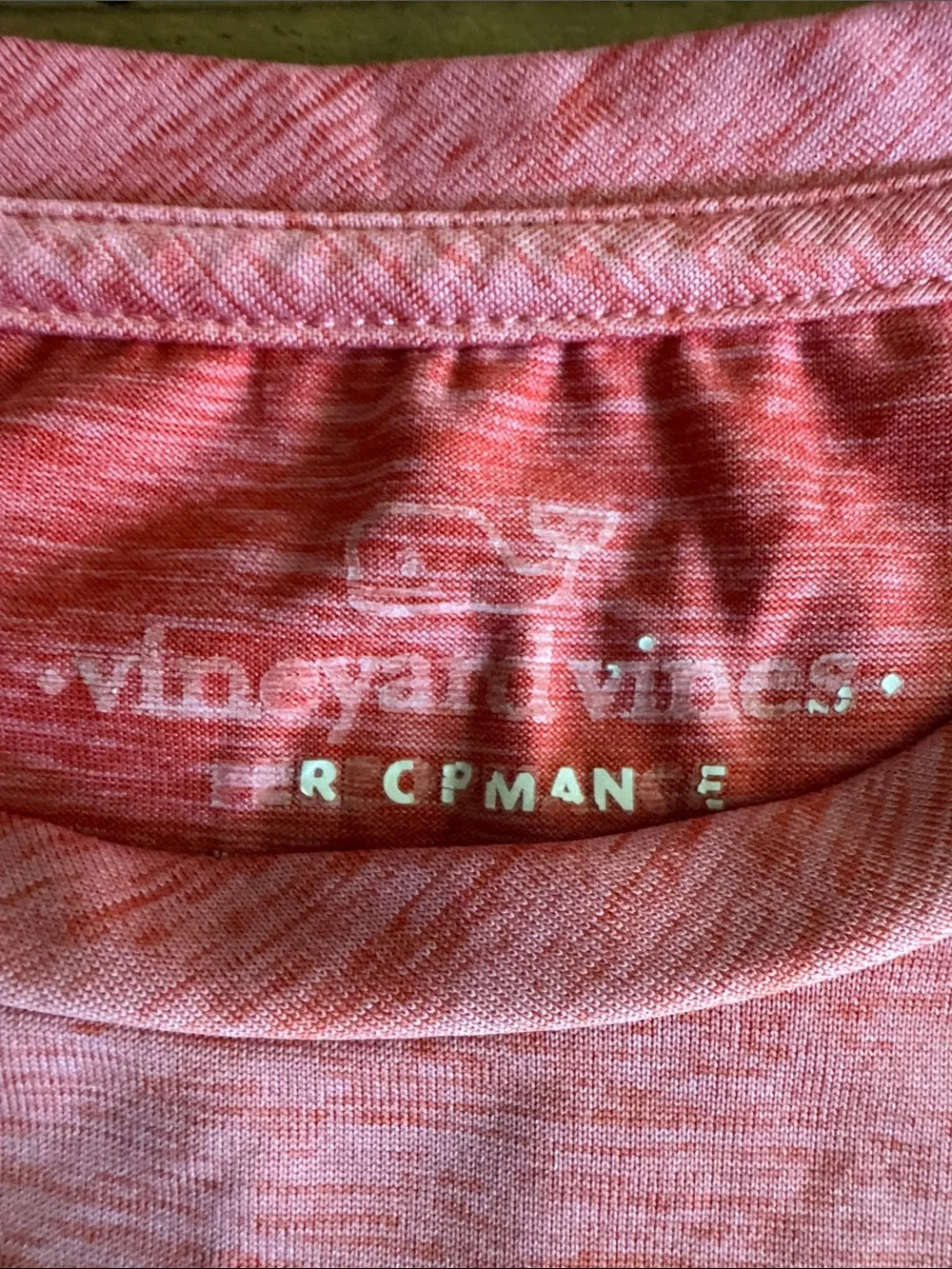 Vineyard Vines Men’s Heather Pink Short Sleeve Tee